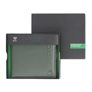 United Colors Of Benetton Wetherell Men's Global Coin Wallet Olive