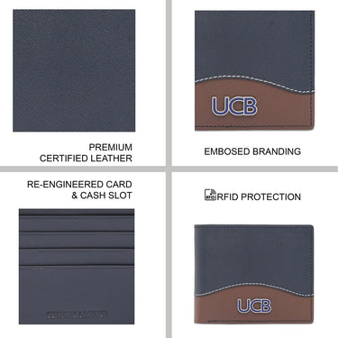 United Colors Of Benetton Broward Men's Multicard Coin Wallet Navy