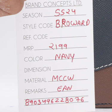 United Colors Of Benetton Broward Men's Multicard Coin Wallet Navy