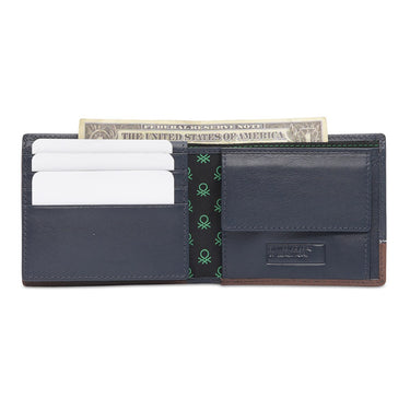 United Colors Of Benetton Broward Men's Multicard Coin Wallet Navy
