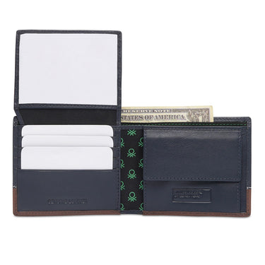 United Colors Of Benetton Broward Men's Multicard Coin Wallet Navy