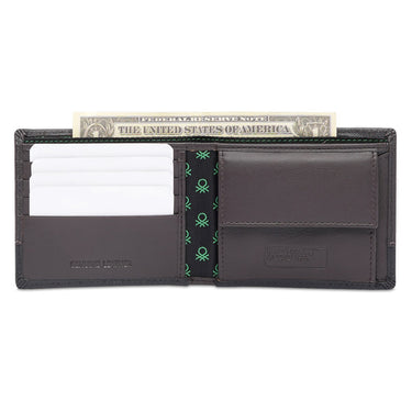 United Colors Of Benetton Broward Men's Global Coin Wallet Brown