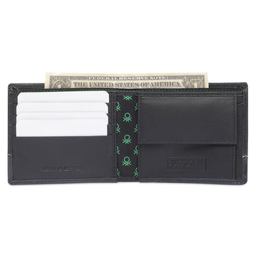 United Colors Of Benetton Broward Men's Global Coin Wallet Black