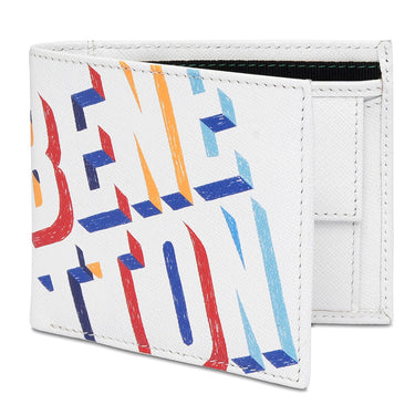 United Colors Of Benetton Almanor Men's Global Coin Wallet White