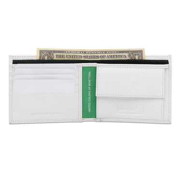 United Colors Of Benetton Almanor Men's Global Coin Wallet White