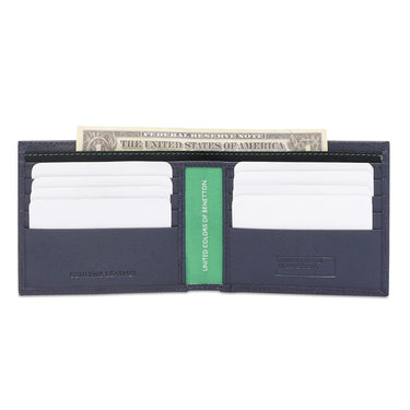 United Colors Of Benetton Almanor Men's Slimfold Wallet Navy
