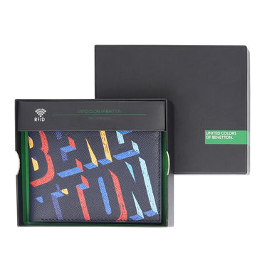 United Colors Of Benetton Almanor Men's Slimfold Wallet Navy