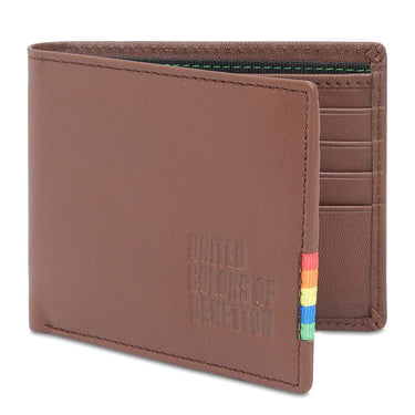 United Colors Of Benetton Kinman Men's Slimfold Wallet Tan