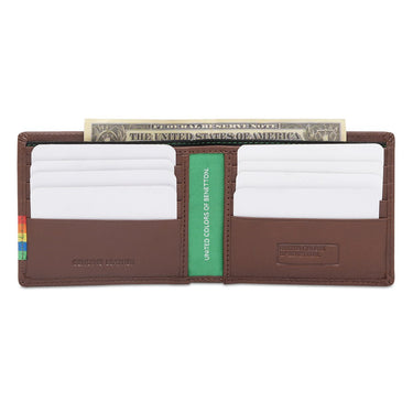 United Colors Of Benetton Kinman Men's Slimfold Wallet Tan