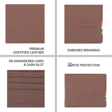 United Colors Of Benetton Kinman Men's Slimfold Wallet Tan