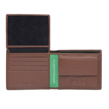 United Colors Of Benetton Tuxis Men's Multicard Coin Wallet Tan