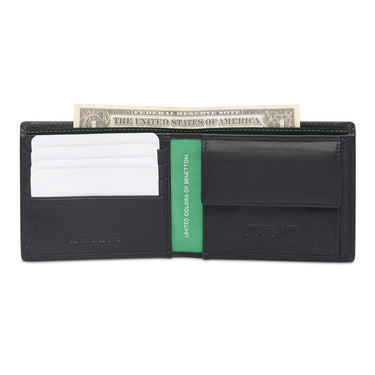 United Colors Of Benetton Tuxis Men's Global Coin Wallet Black