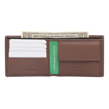 United Colors Of Benetton Owens Men's Global Coin Wallet Tan