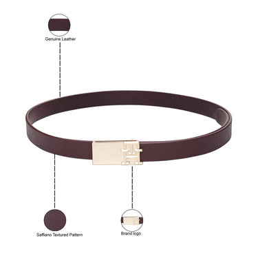 Tommy Hilfiger Cashe Womens Non Reversible Belt Wine