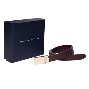 Tommy Hilfiger Cashe Womens Non Reversible Belt Wine
