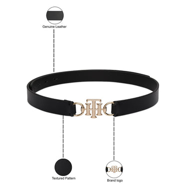 Tommy Hilfiger Yuki Womens Non Reversible Belt Black