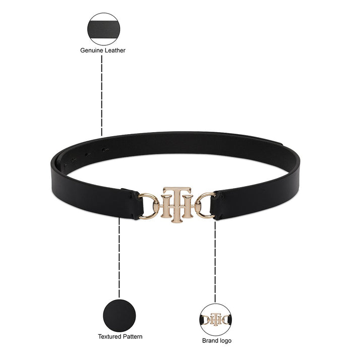 Tommy Hilfiger Yuki Womens Non Reversible Belt Black