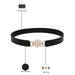 Tommy Hilfiger Yuki Womens Non Reversible Belt Black
