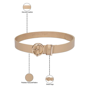 Tommy Hilfiger Saika Womens Non Reversible Belt Beige