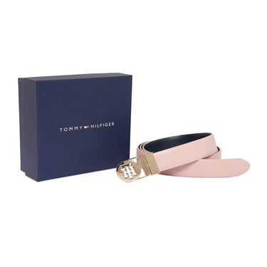 Tommy Hilfiger Riza Womens Reversible Belt Pink Navy