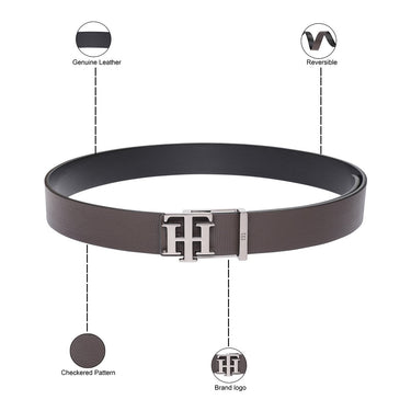 Tommy Hilfiger Setubal Men's Reversible Belt Brown Black