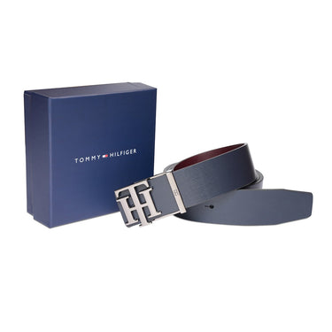 Tommy Hilfiger Setubal Men's Reversible Belt Navy Wine