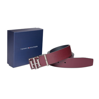 Tommy Hilfiger Malmo Men's Reversible Belt Wine Navy
