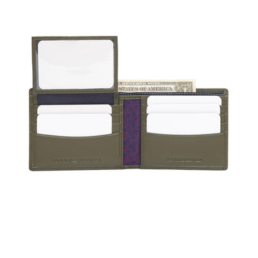 Tommy Hilfiger Pazin Men'S Passcase Wallet Olive