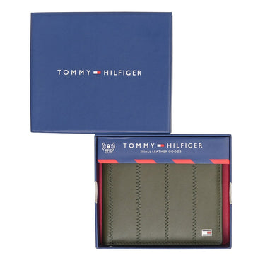 Tommy Hilfiger Pazin Men'S Passcase Wallet Olive