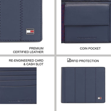 Tommy Hilfiger Pazin Men'S Global Coin Wallet Navy