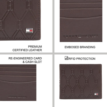 Tommy Hilfiger Solin Men'S Passcase Wallet Brown