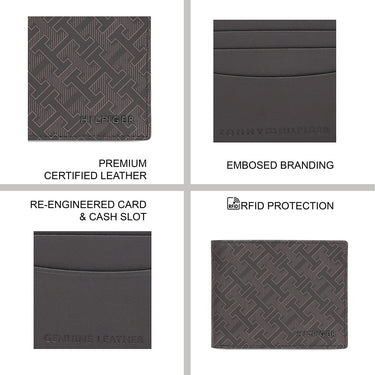 Tommy Hilfiger Porec Men'S Passcase Wallet Brown