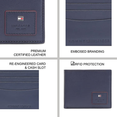 Tommy Hilfiger Ploce Men'S Passcase Wallet Navy
