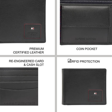 Tommy Hilfiger Ploce Men's Global Coin Wallet Black
