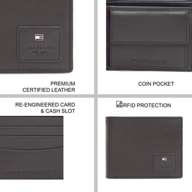 Tommy Hilfiger Ploce Men'S Global Coin Wallet Brown