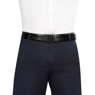 Tommy Hilfiger Galena Mens Reversible Belt Black Grey