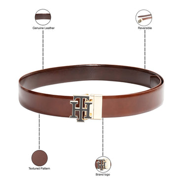 Tommy Hilfiger Galena Mens Reversible Belt Brown Tan