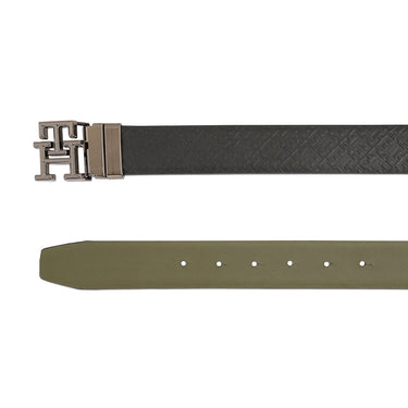 Tommy Hilfiger Boonville Mens Reversible Belt Black Olive