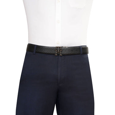 Tommy Hilfiger Boonville Mens Reversible Belt Black Olive