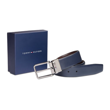 Tommy Hilfiger Snowmas Men's Reversible Belt Navy