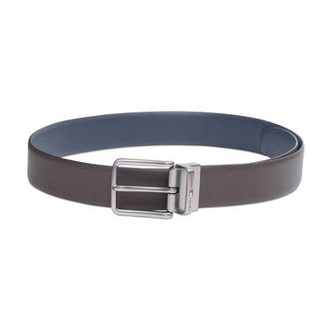 Tommy Hilfiger Stowe Men's Reversible Belt Brown Navy
