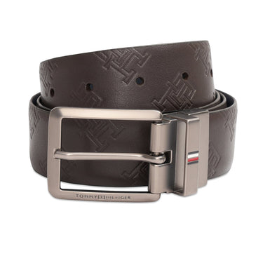 Tommy Hilfiger Jekyll Mens Reversible Belt Brown Navy