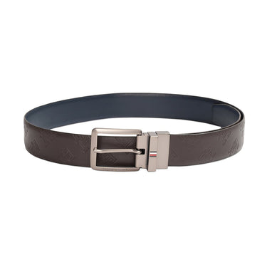 Tommy Hilfiger Jekyll Mens Reversible Belt Brown Navy