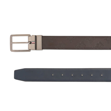 Tommy Hilfiger Jekyll Mens Reversible Belt Brown Navy