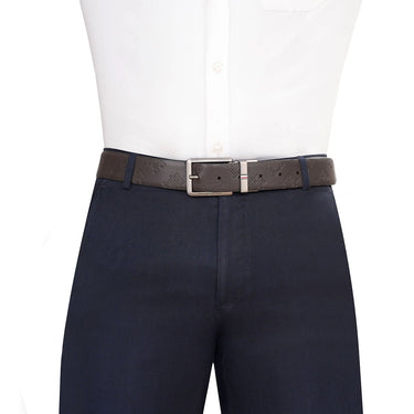 Tommy Hilfiger Jekyll Mens Reversible Belt Brown Navy