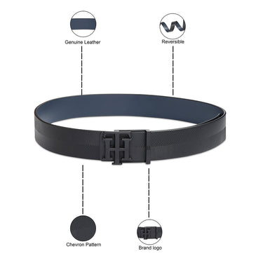 Tommy Hilfiger Marais Men's Reversible Belt Black