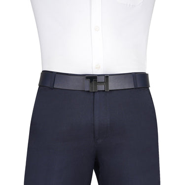 Tommy Hilfiger Menorca Mens Reversible Belt Navy Tan
