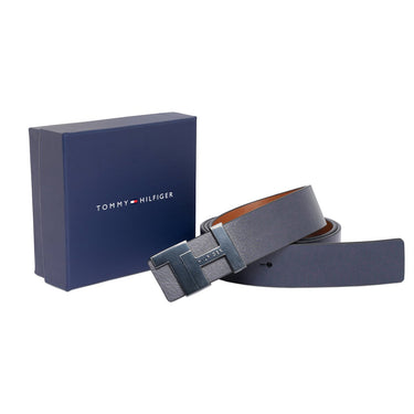 Tommy Hilfiger Menorca Mens Reversible Belt Navy Tan