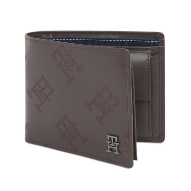Tommy Hilfiger Rhodes Men'S Multicard Coin Wallet Brown