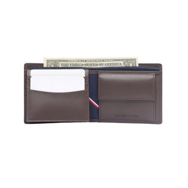 Tommy Hilfiger Rhodes Men'S Multicard Coin Wallet Brown